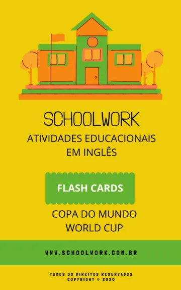 Capa do e-book bônus Flashcards Copa do Mundo